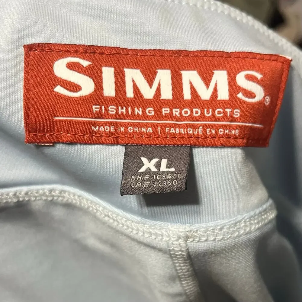 Simms Fishing Guide Skort/Skirt XL Pull On Lined Stretch Gorpcore Veil Camo Blue